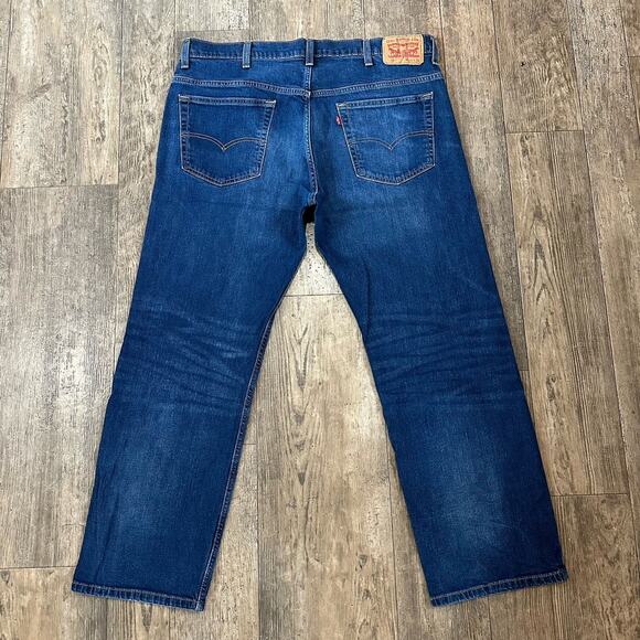 Levi's 569 LOOSE FIT STRAIGHT LEG Mens Size 39x29.5 Blue Jeans Denim Pants - Picture 2 of 11